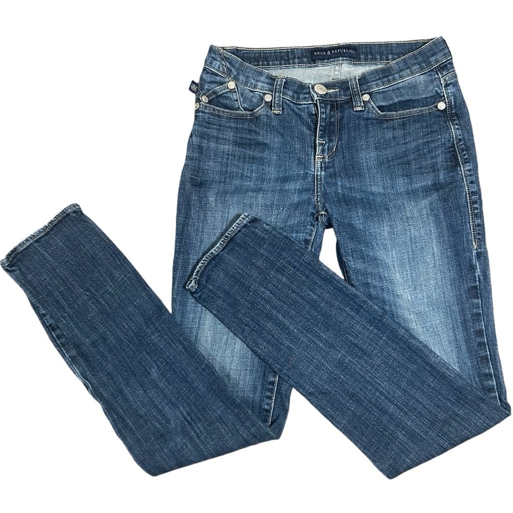 Rock & Republic Women's Berlin Skinny Jean Dark Size 6L